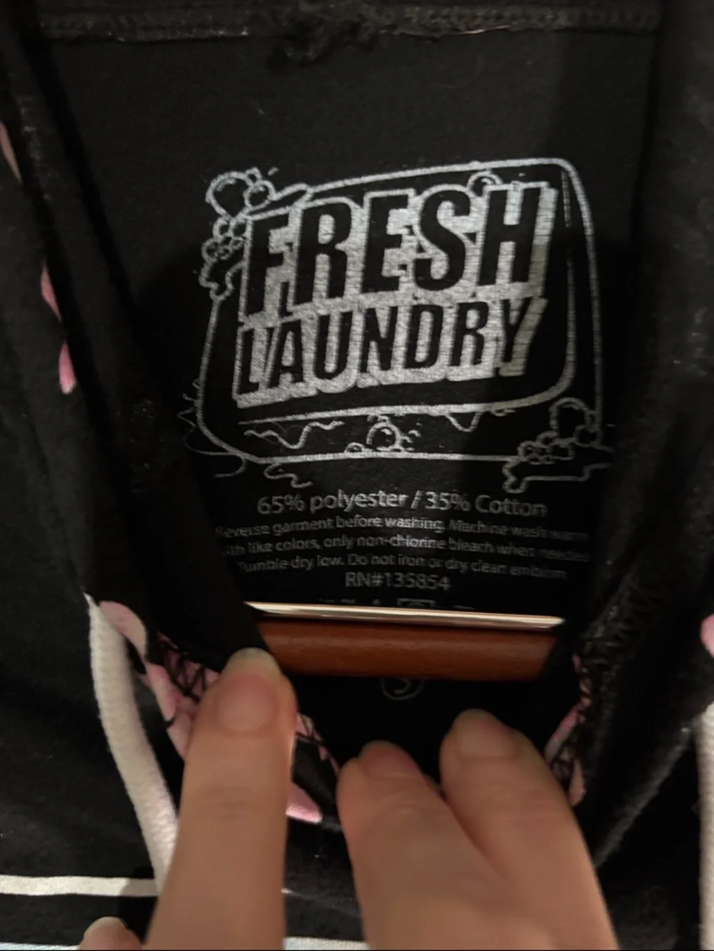 Fresh Laundry Black Sakura Scenic Short-Sleeve Hoodie - Picture 2 of 9